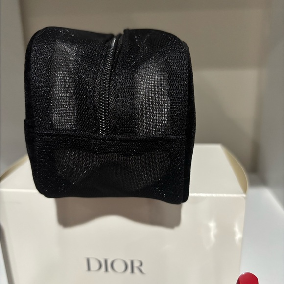 SALE🔥3pc Dior 2025 Black Mesh Makeup Bag w/Diorshow full size mascara & lip - Picture 5 of 16